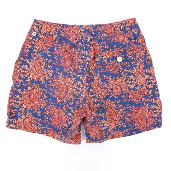 NEW J Crew 6" Stretch Swim Trunk Paisley Print Mesh Lined Board Shorts Men Small - Picture 4 of 6